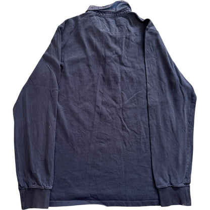 Medium Blue River Washed Blue Rugby Shirt