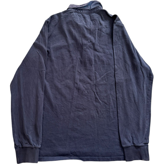 Medium Blue River Washed Blue Rugby Shirt
