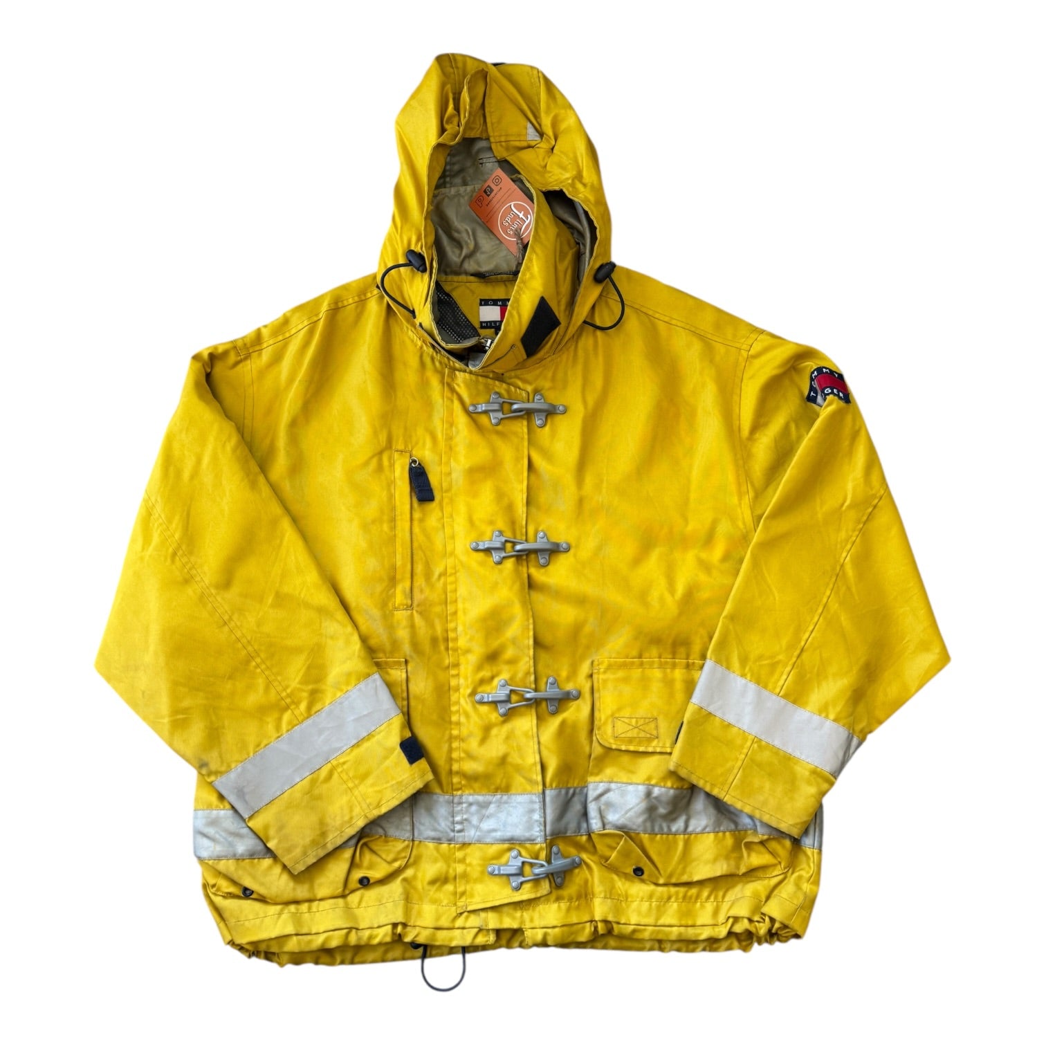 Large 90's Tommy Hilfiger Yellow Sailing Gear Jacket