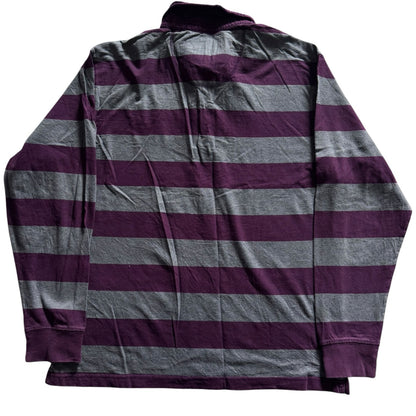 Medium Lerros Purple and Grey Rugby Shirt