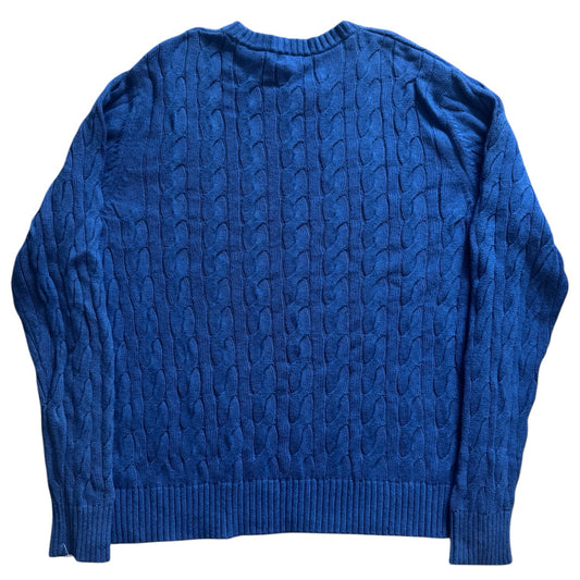 Extra large Merona Blue Cable Knit Jumper