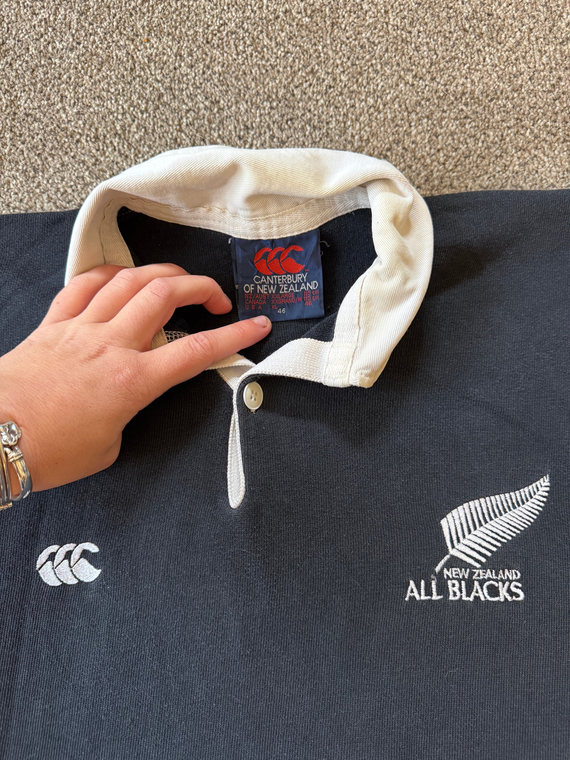 XXL Canterbury 1990/92 New Zealand All Blacks Rugby Shirt