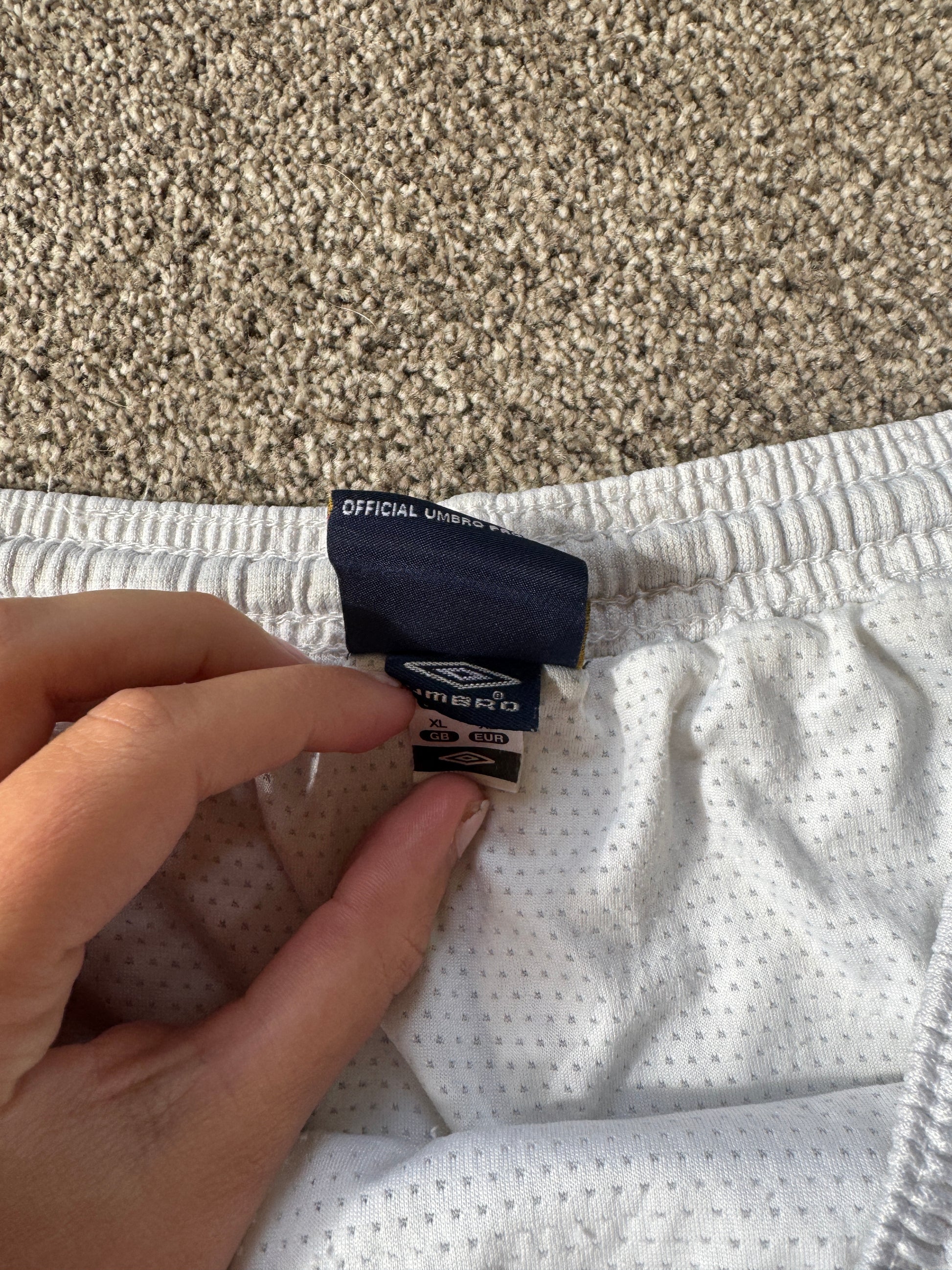 Extra large Umbro White England Football Shorts