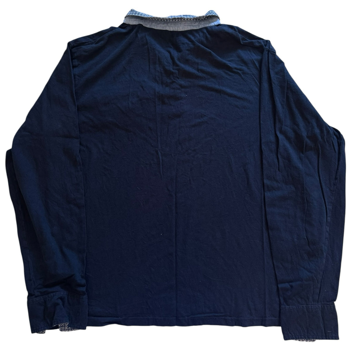 Extra large Npo City Navy Rugby Shirt with Elbow Patches