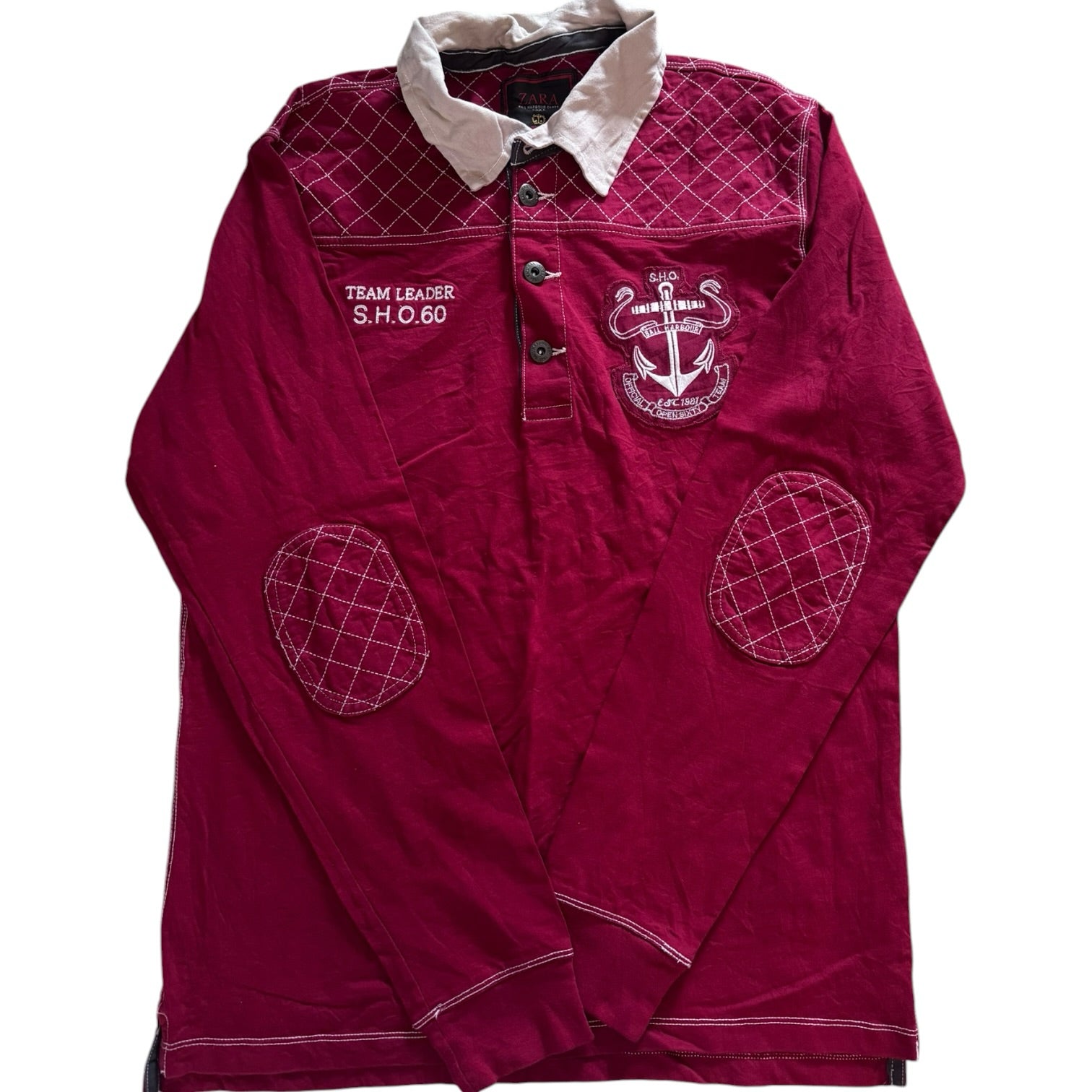 Extra large Zara Red Rugby Shirt