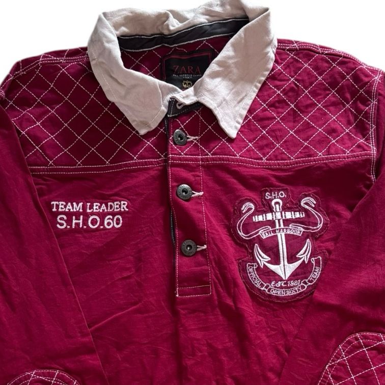 Extra large Zara Red Rugby Shirt