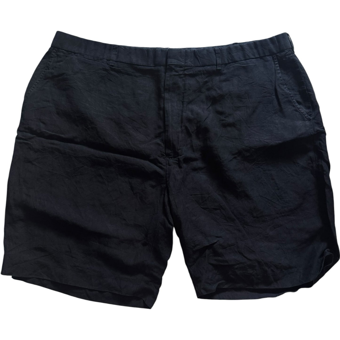 42" Ralph Lauren Black Linen and Silk Shorts