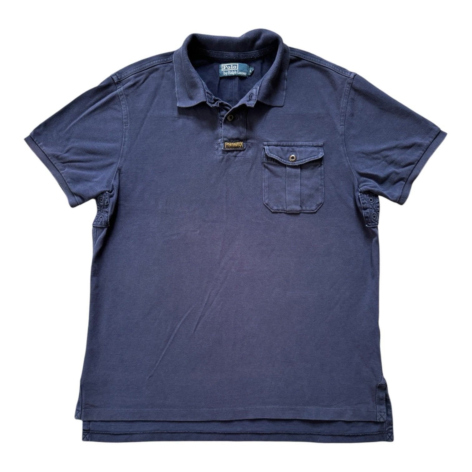 Large Ralph Lauren Navy Chest Pocket Polo Shirt