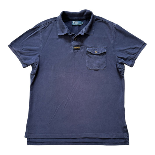 Large Ralph Lauren Navy Chest Pocket Polo Shirt