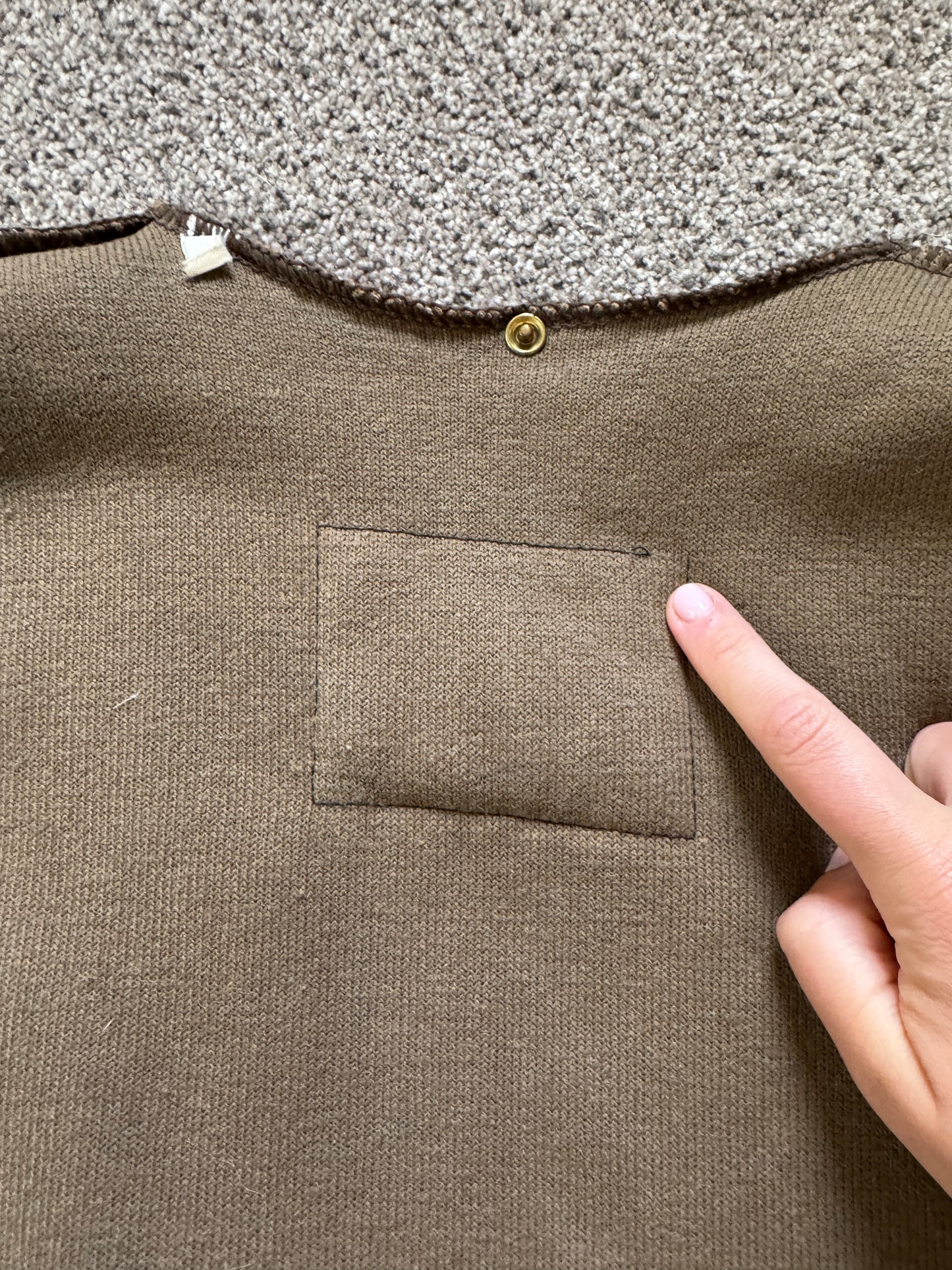 Medium C40/ 102cm Barbour Brown Acrylic Coat Lining