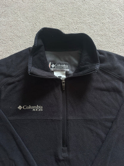 Small Columbia Black 1/4 Zip Fleece