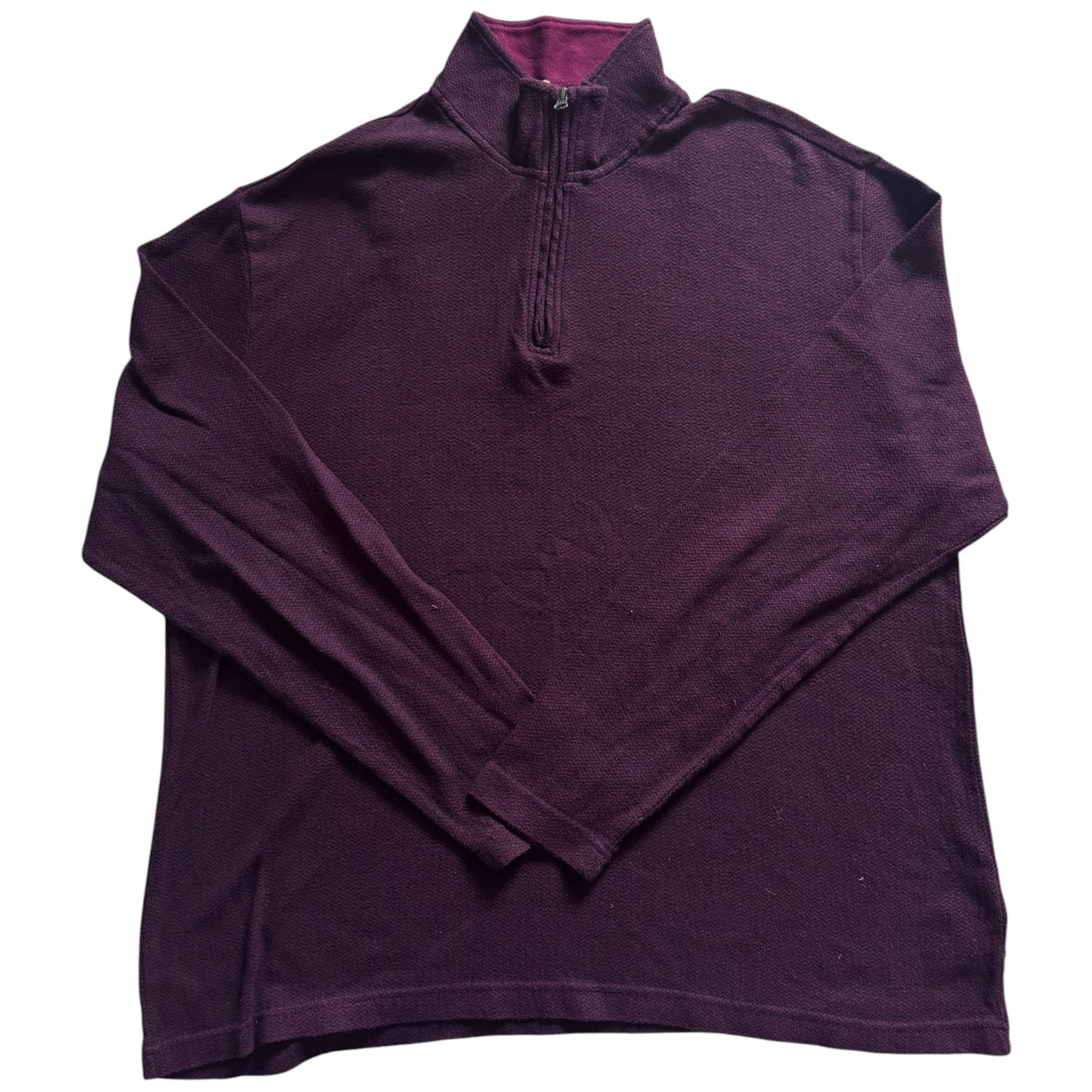 Extra large Chaps Purple Zig Zag Patterned 1/4 Zip
