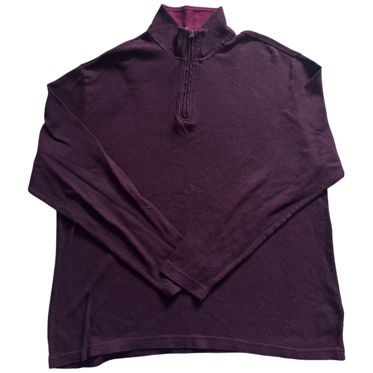 Extra large Chaps Purple Zig Zag Patterned 1/4 Zip