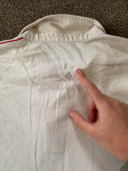 Large England Xv White Rugby Shirt