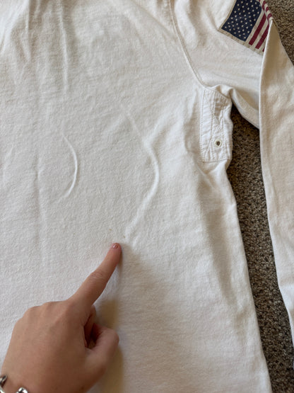 Small Ralph Lauren White USA Rugby Shirt