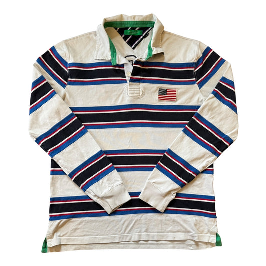 Rare Extra large Tommy Hilfiger White USA Rugby Shirt