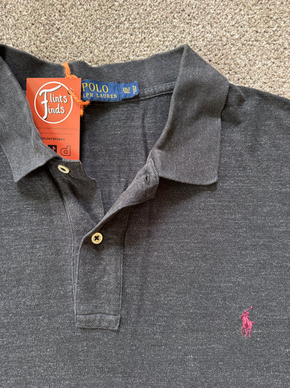 2XLT Ralph Lauren Grey Speckled Polo Shirt
