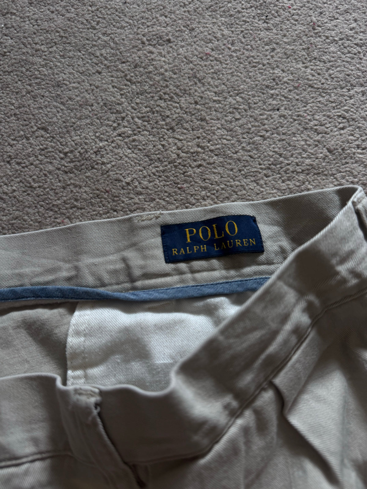 40" Ralph Lauren Beige Pleated Shorts