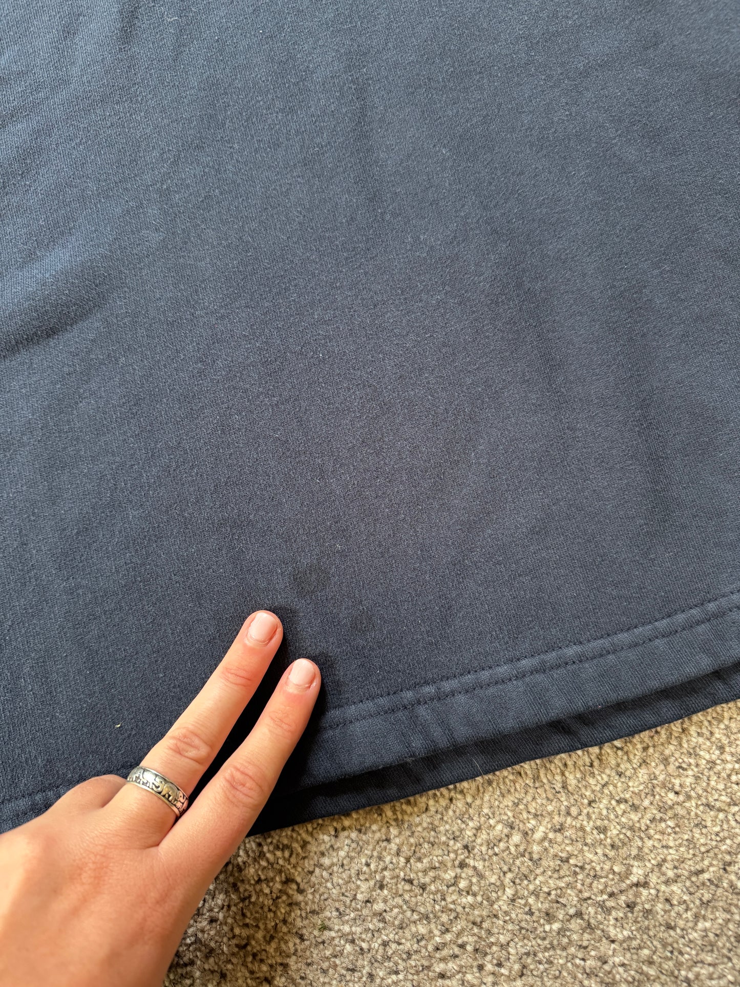 XXL Chaps Ralph Lauren Navy Spellout Sweatshirt