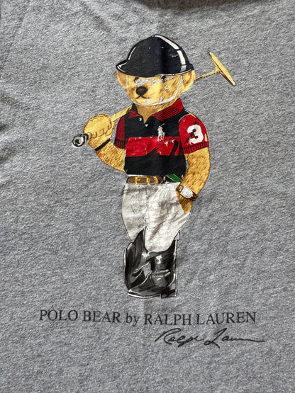 Aged 5 Ralph Lauren Grey Polo Bear T-Shirt