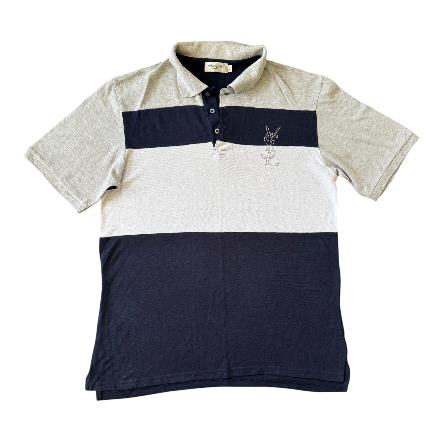 Large Yves Saint Laurent Navy Polo Shirt