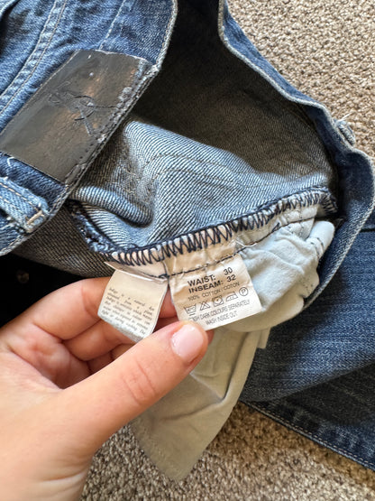 30/32 Yves Saint Laurent Blue Denim Jeans YSL