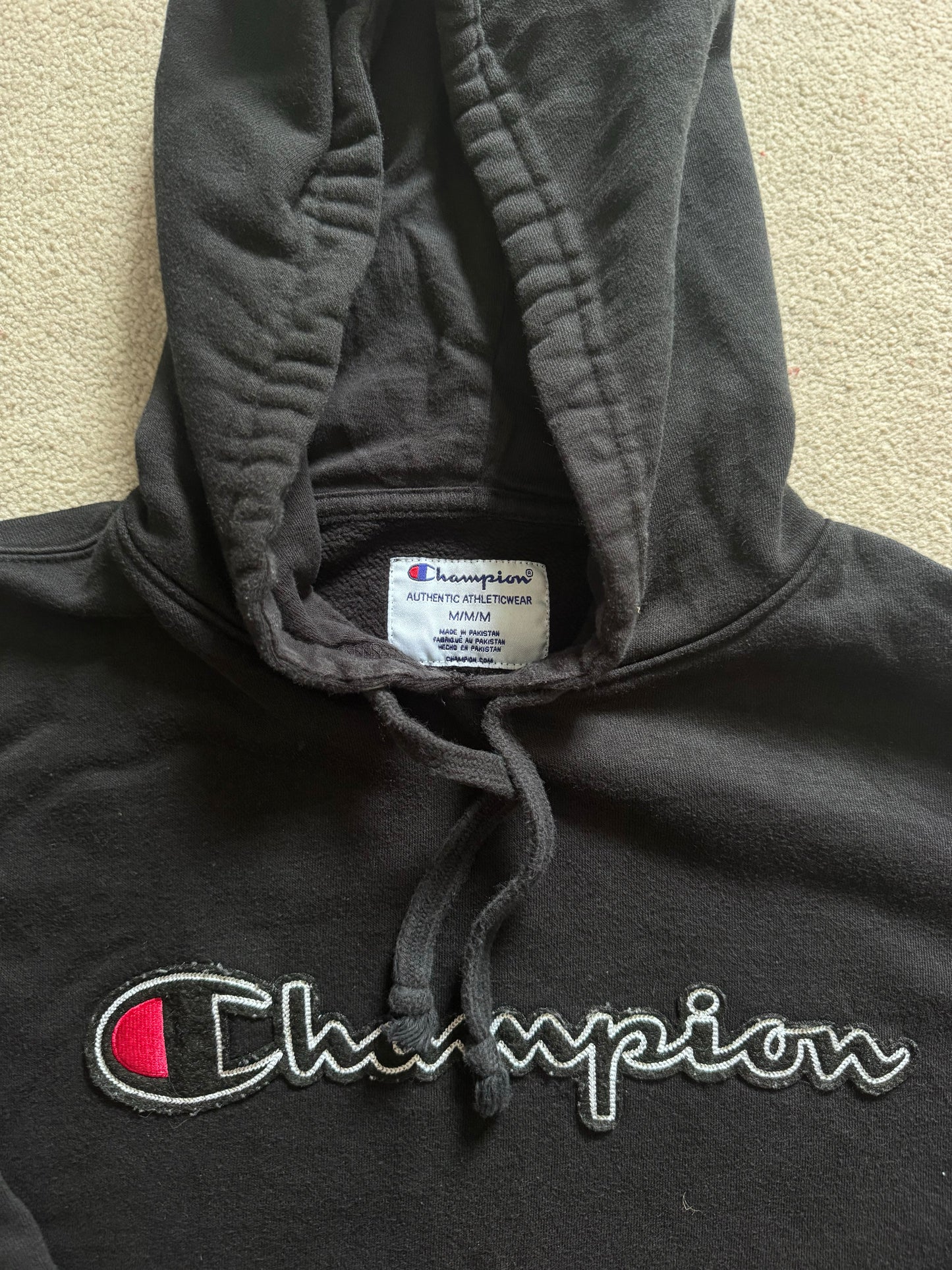 Medium Champion Black Hoodie