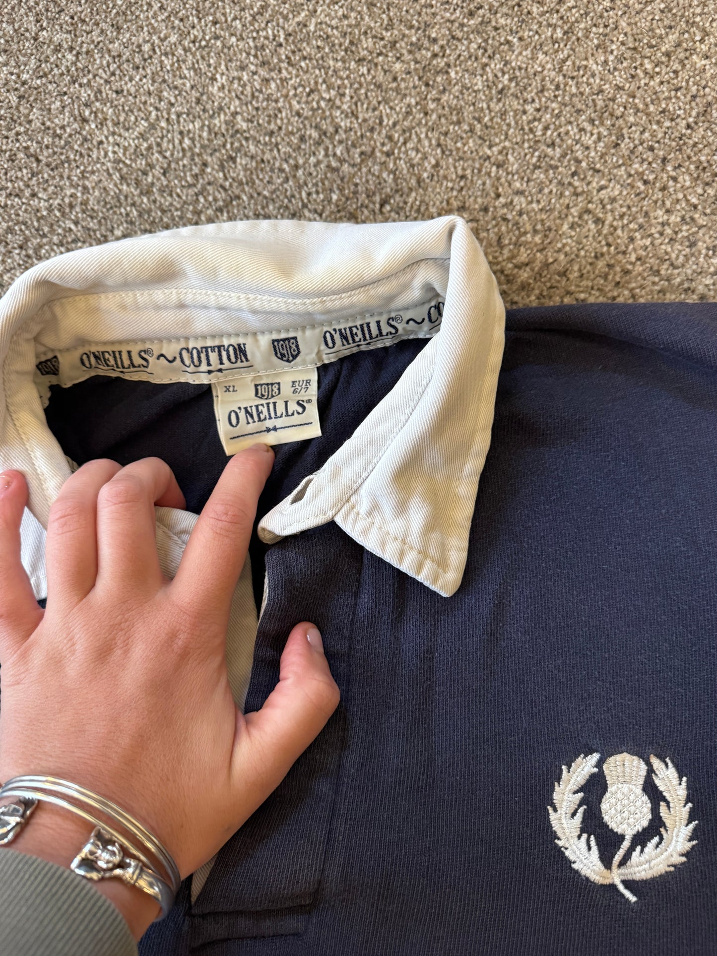 Extra large O'neills Navy Rugby Shirts