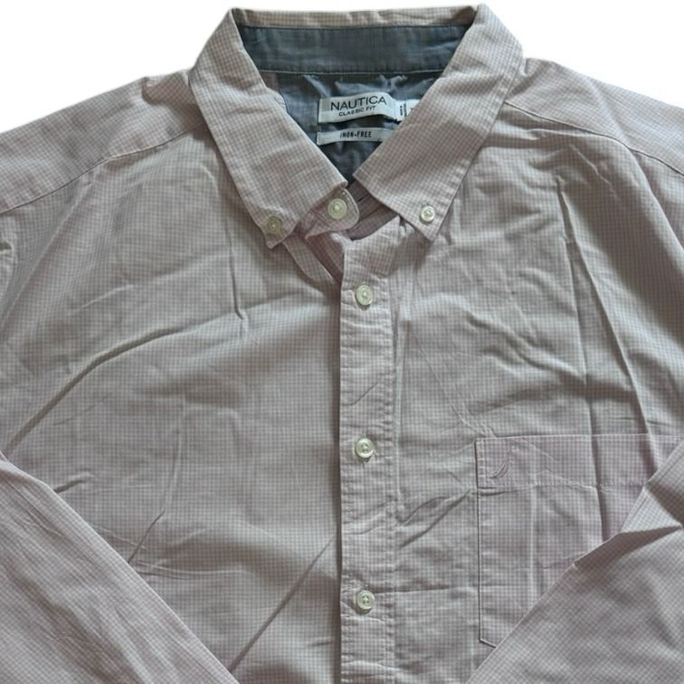 XXL Nautica Pink Check Shirt