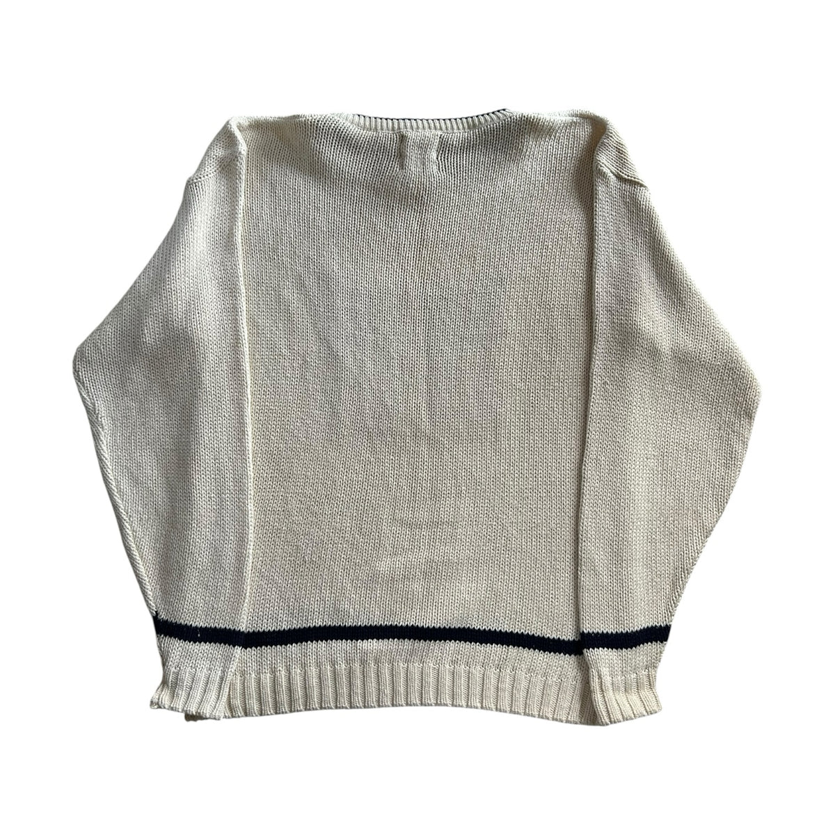 Woman's Extra large Old Glory USA Flag Cream Knitted Jumper