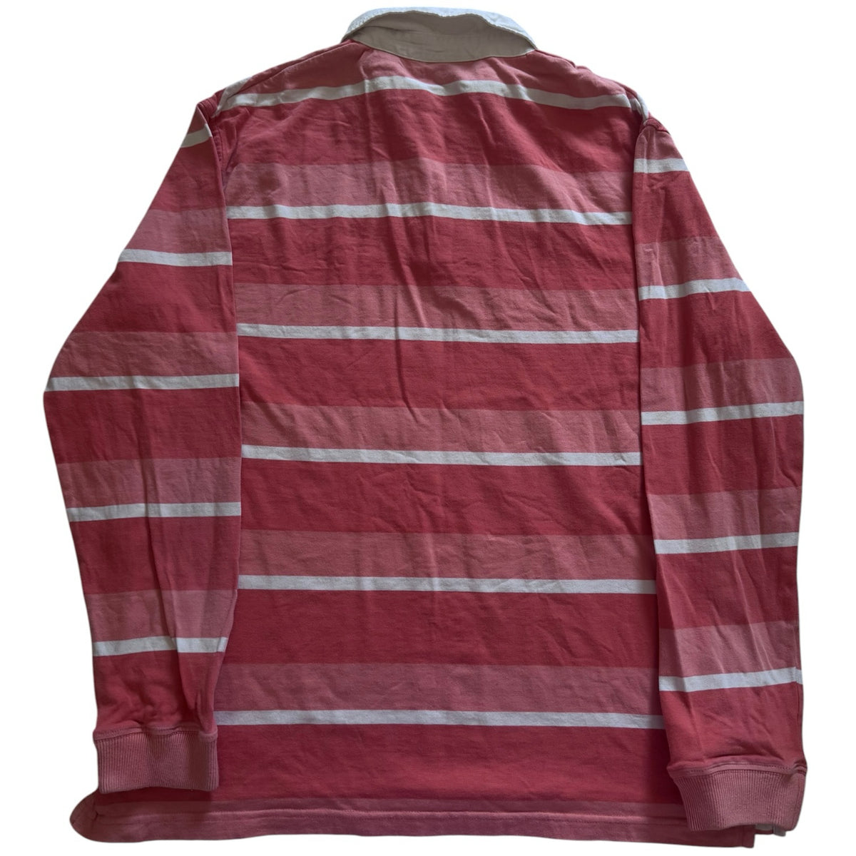 Large Quebramar Pink and White Rugby Shirt