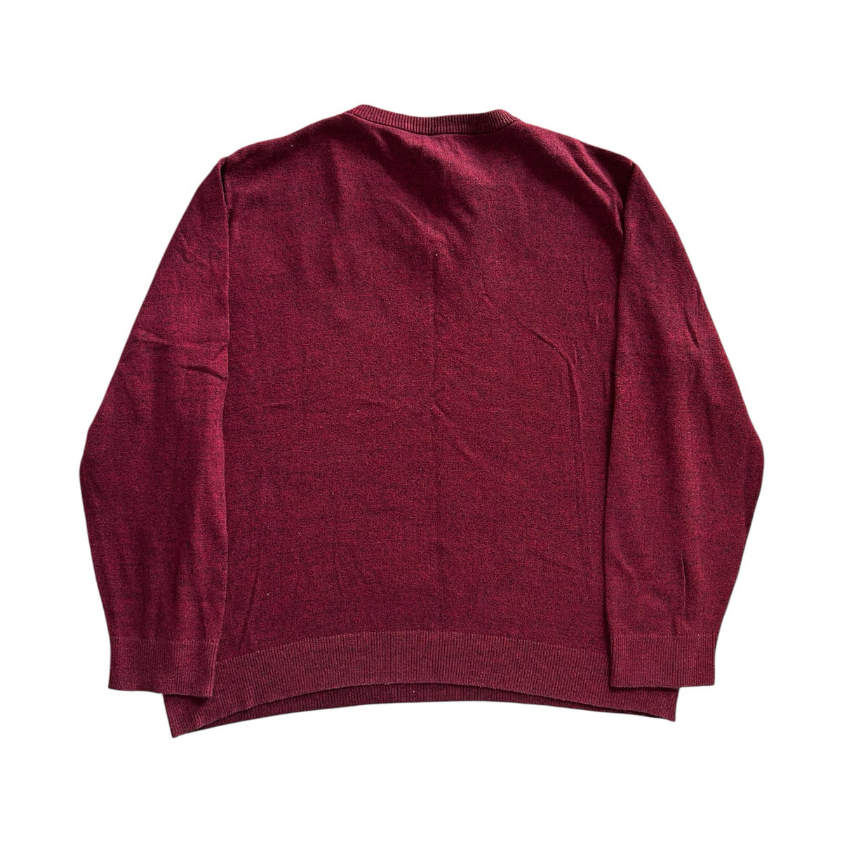 Extra large Nautica Burgundy Red V-Neck Jumper