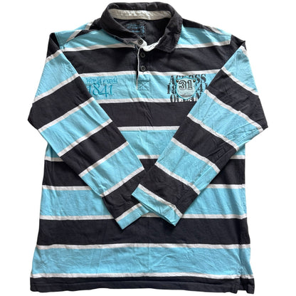 Extra large At Company Blue and Washed Black Rugby Shirt