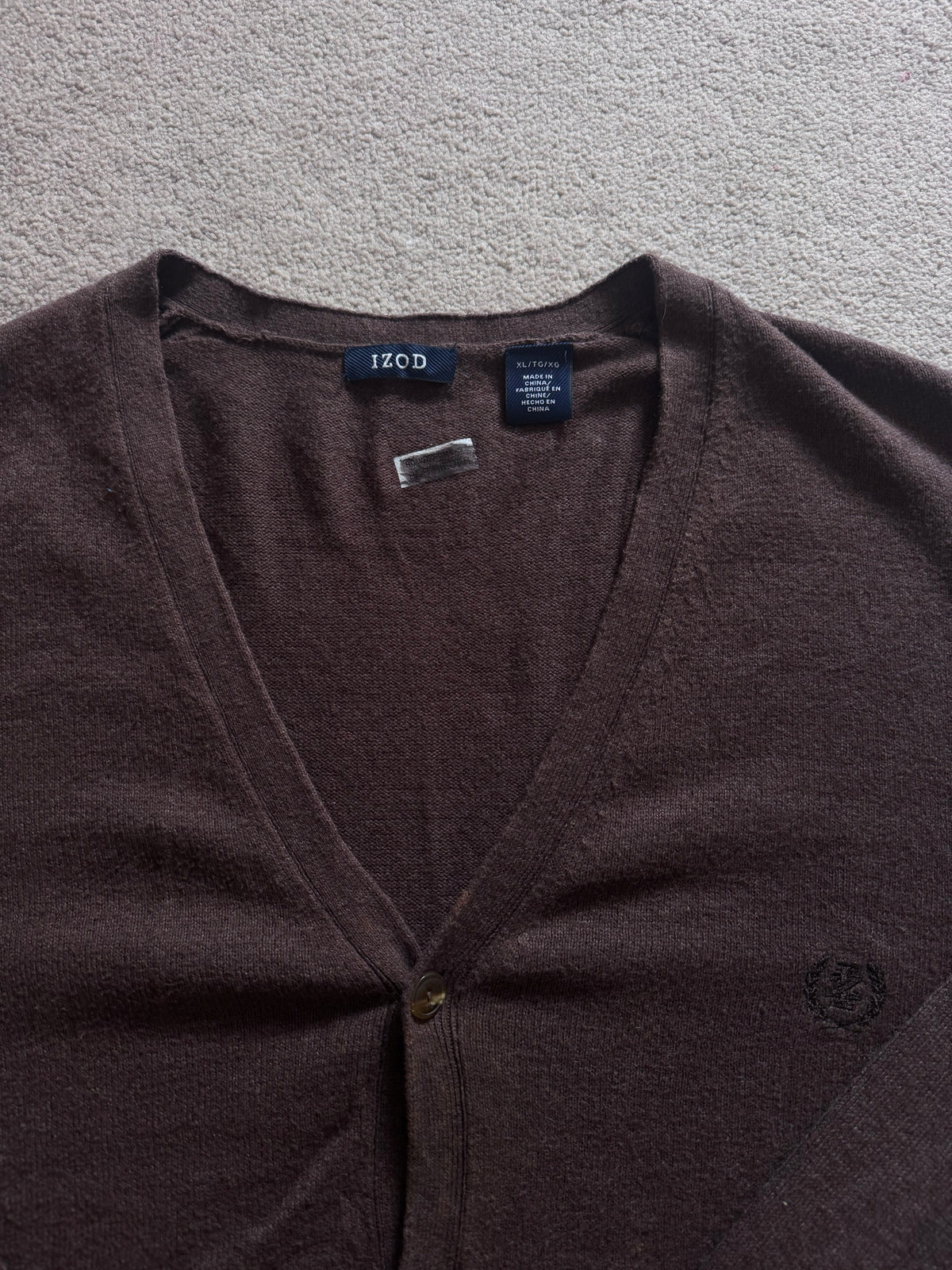 Extra large Izod Brown Cardigan
