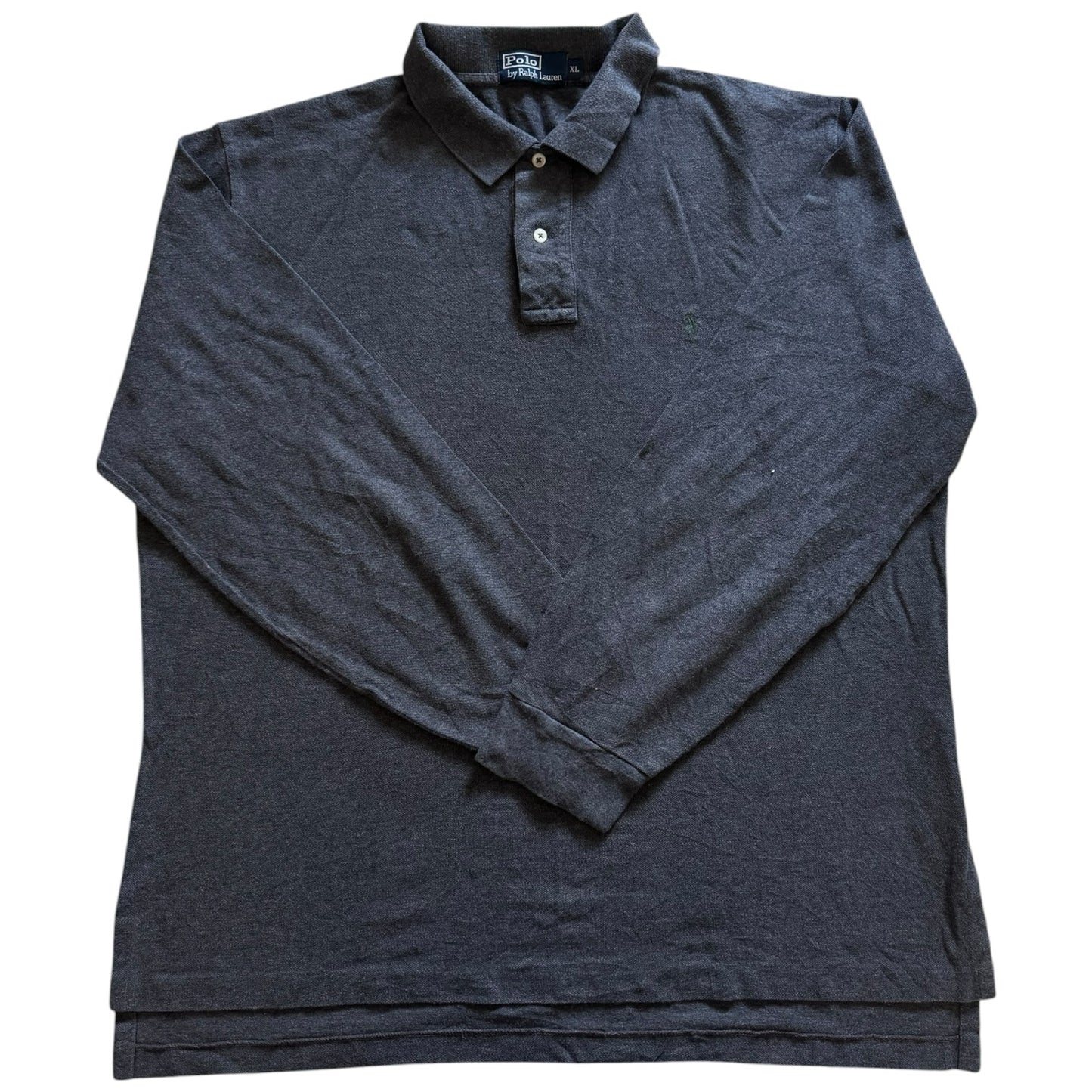 Extra large Ralph Lauren Grey Long Sleeved Polo Shirt