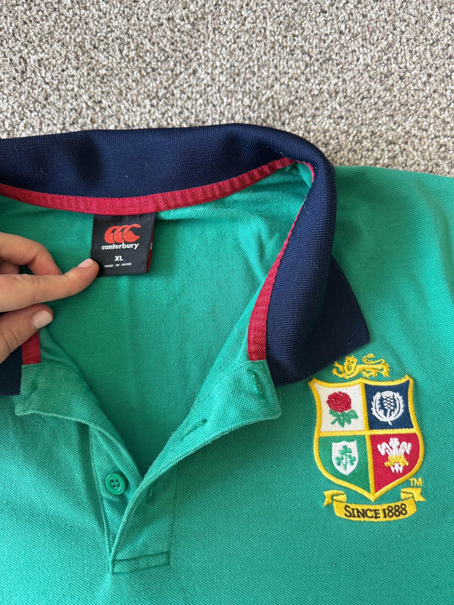 Extra large Canterbury Green Lions Polo Shirt