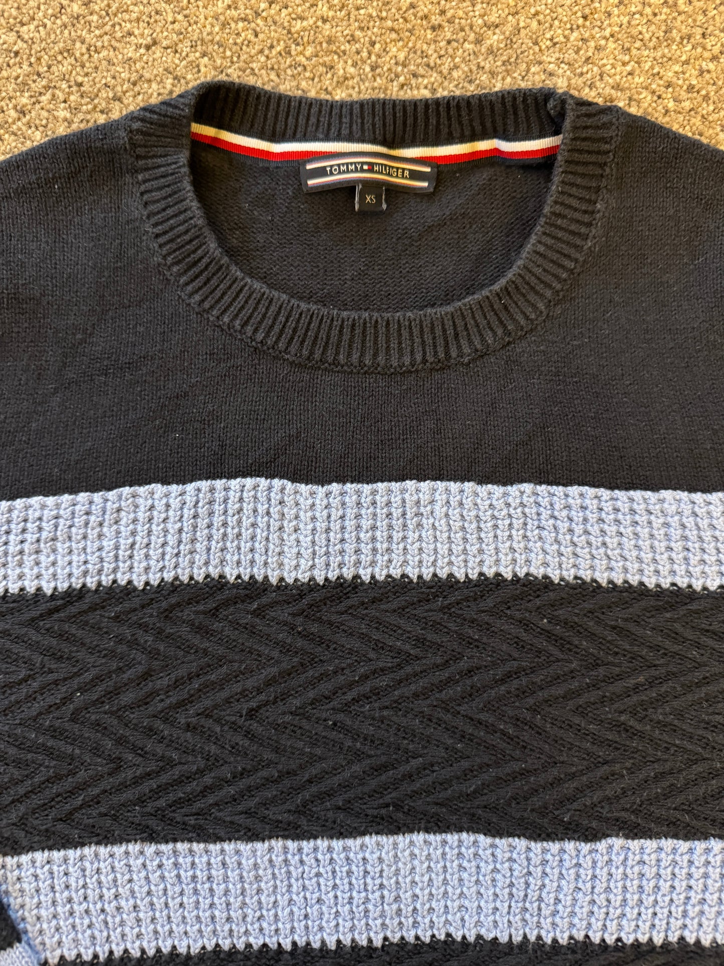 Extra small Tommy Hilfiger Navy Blue Knitted Jumper