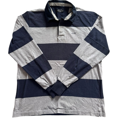 Large C.117 Navy and Grey Rugby Shirt
