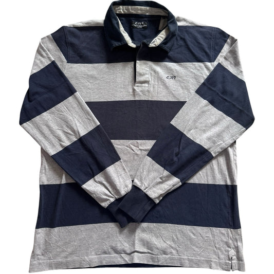 Large C.117 Navy and Grey Rugby Shirt