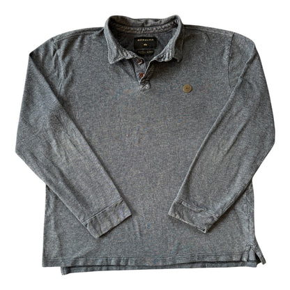 Extra large Quiksilver Blue Long Sleeved Polo Shirt