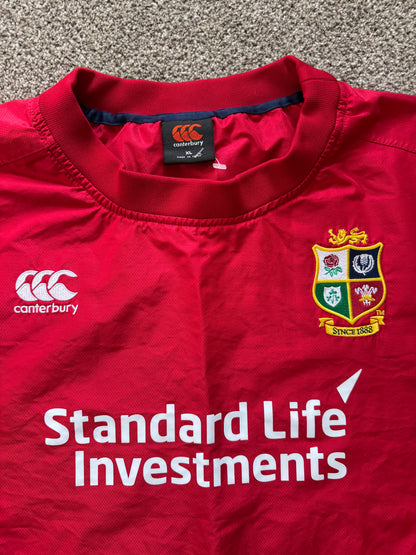 Extra large Canterbury Red 2017 Lions Rugby Training Top belonging to Peter O'Mahony