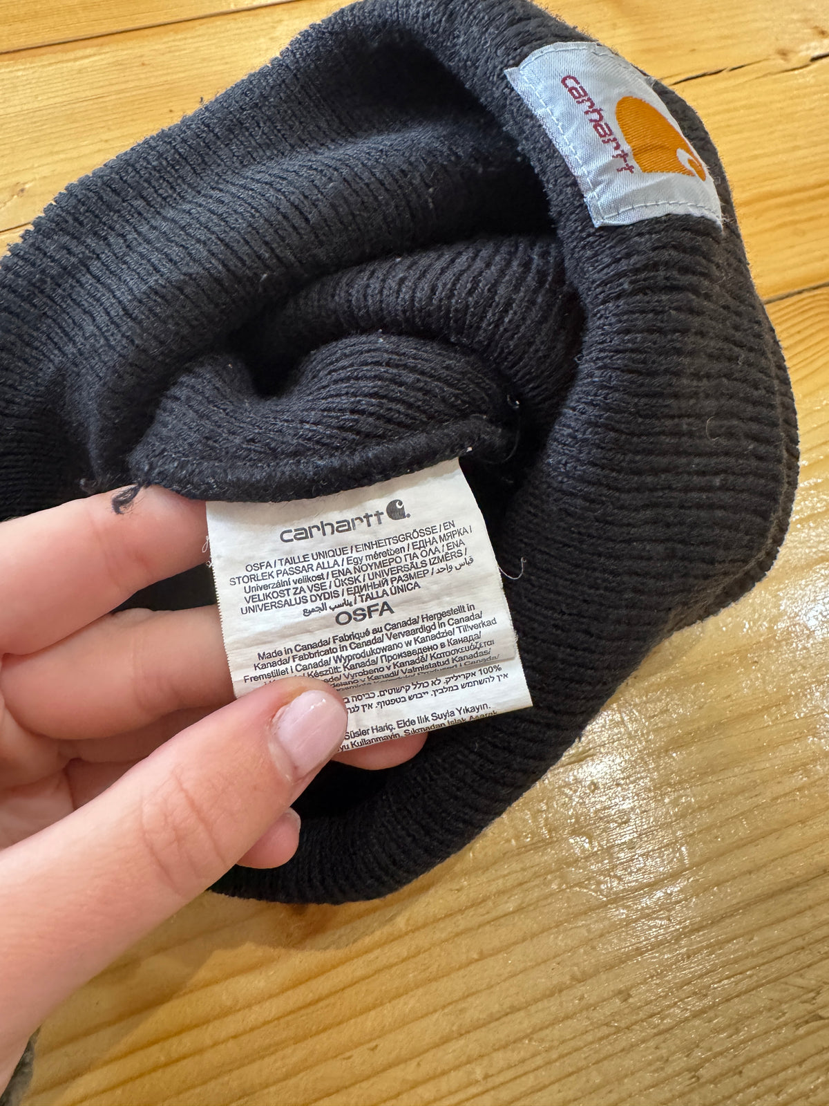 Carhartt Black Beanie Hat