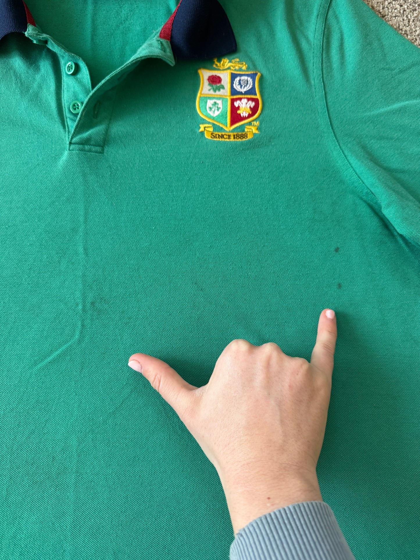 Extra large Canterbury Green Lions Polo Shirt