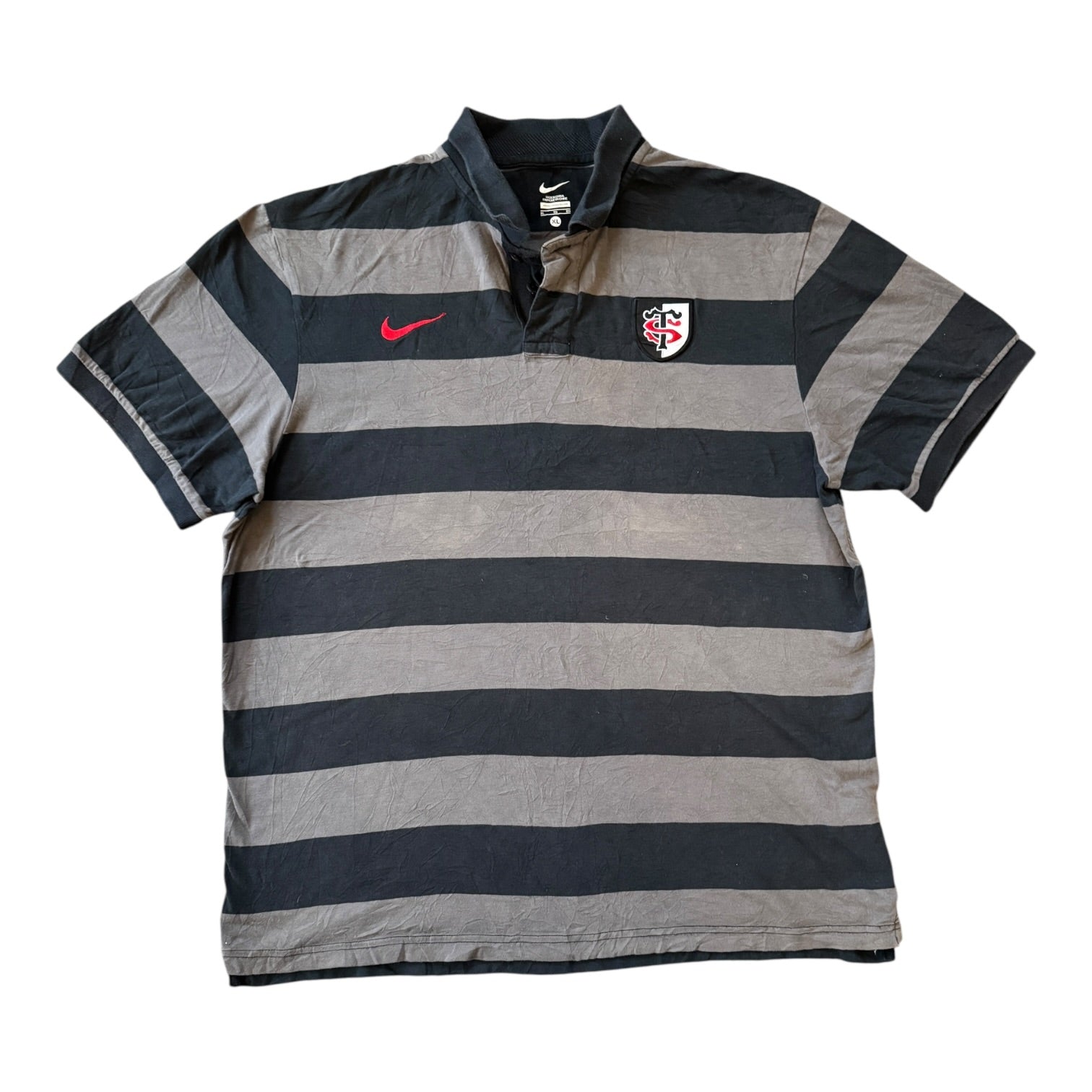 Extra large Nike Grey Toulouse Rugby Polo Shirt