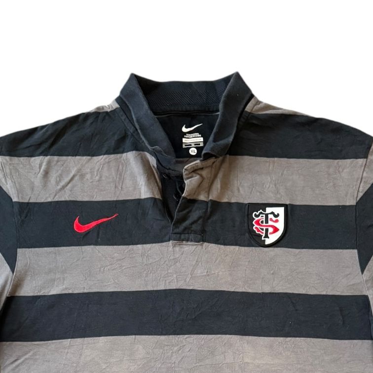 Extra large Nike Grey Toulouse Rugby Polo Shirt