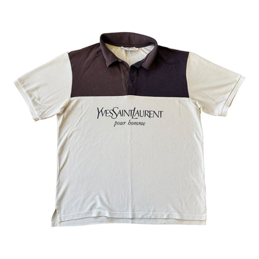 Large Yves Saint Laurent White Polo Shirt