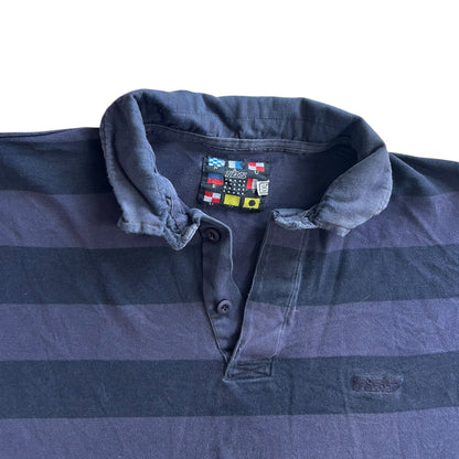 XXL TBS Blue Striped Rugby Shirt