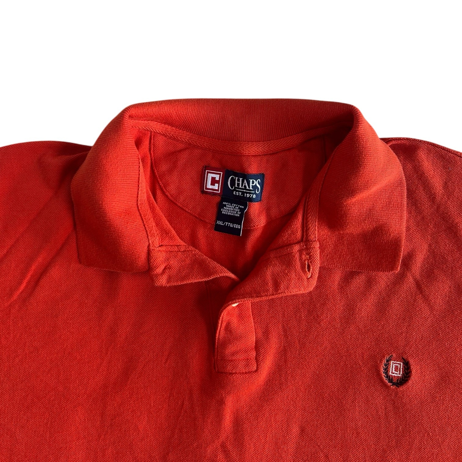 XXL Chaps Orange Polo Shirt