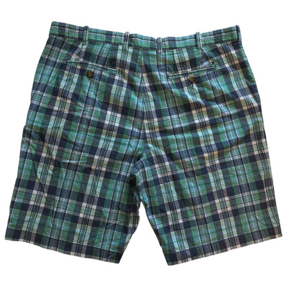 40" Tommy Hilfiger Blue and Green Check Shorts