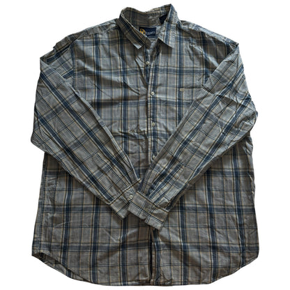 Extra large Nautica Blue Plaid Long Sleeved Shirt